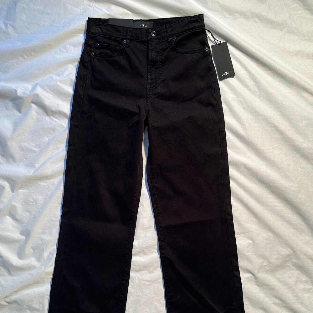7 For All Mankind Jeans Alexa Size 25 Black Denim - NWT